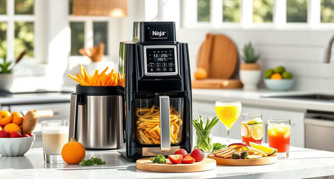 Summer Crispy Veggie Fries with Ninja Foodi 2-Basket Air Fryer