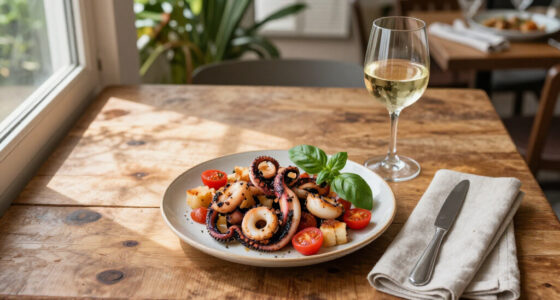 Calamari Grigliati Con Panzanella