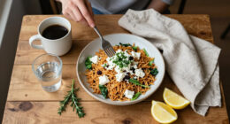 Crispy Rice Salad With Feta