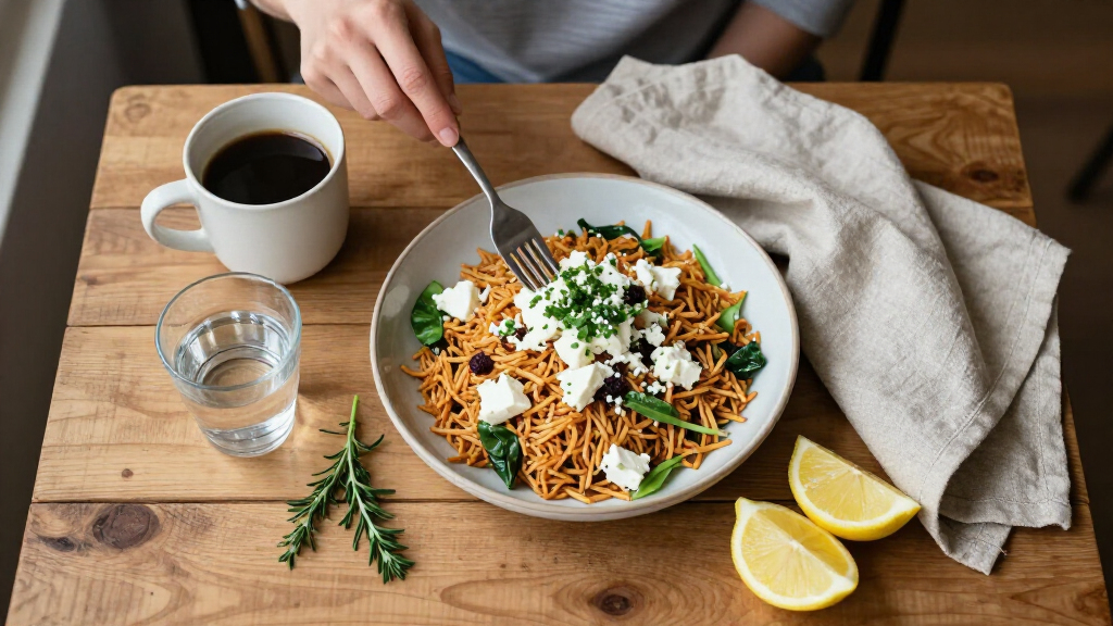 Crispy Rice Salad With Feta