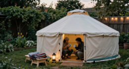 Amazon's Selling A Massive Yurt That'll Turn Your Backyard Into A Glamping Retreat