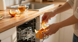 Why People Are Putting Orange Peels In The Dishwasher